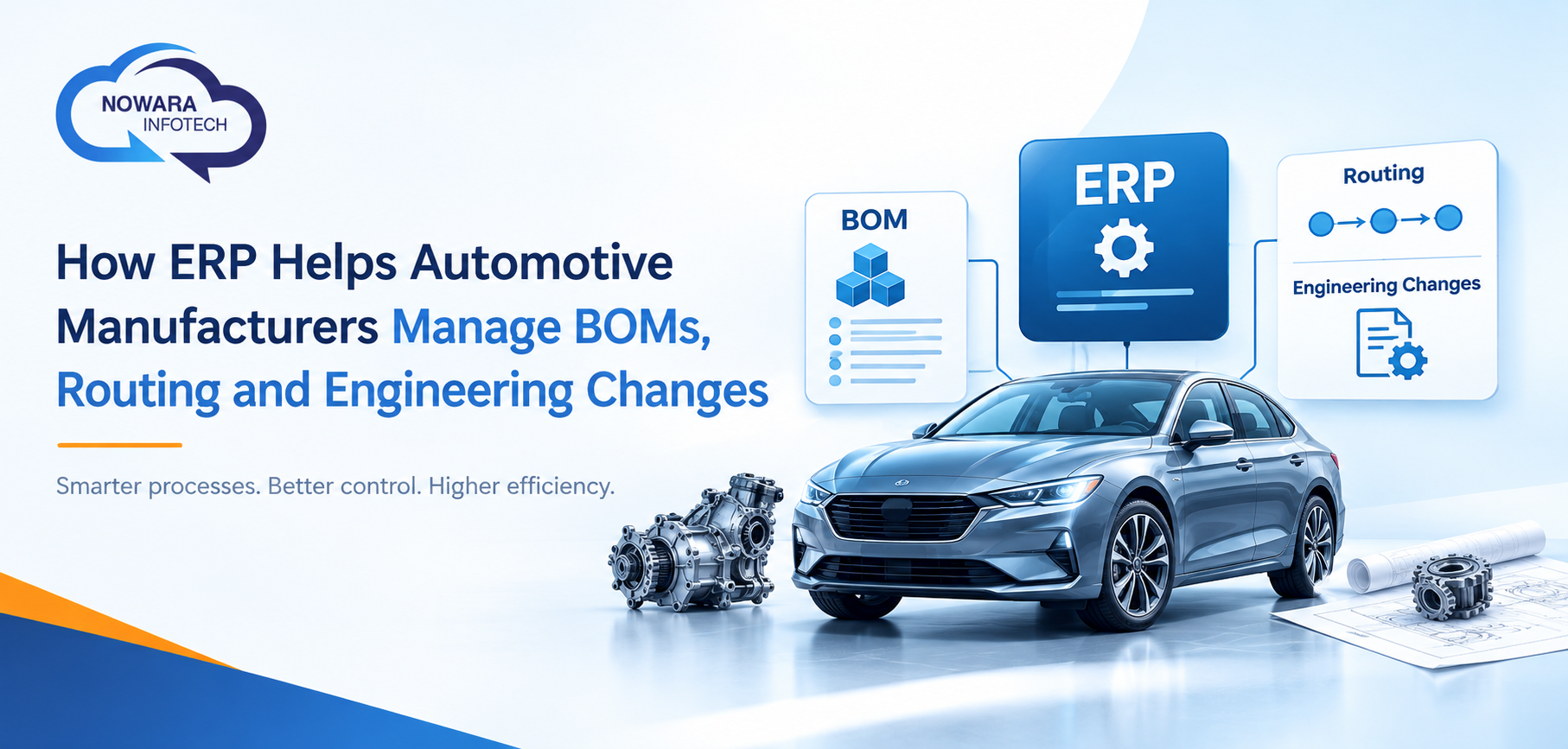 How ERP Helps Automotive Manufacturers Manage BOMs, Routing and Engineering Changes